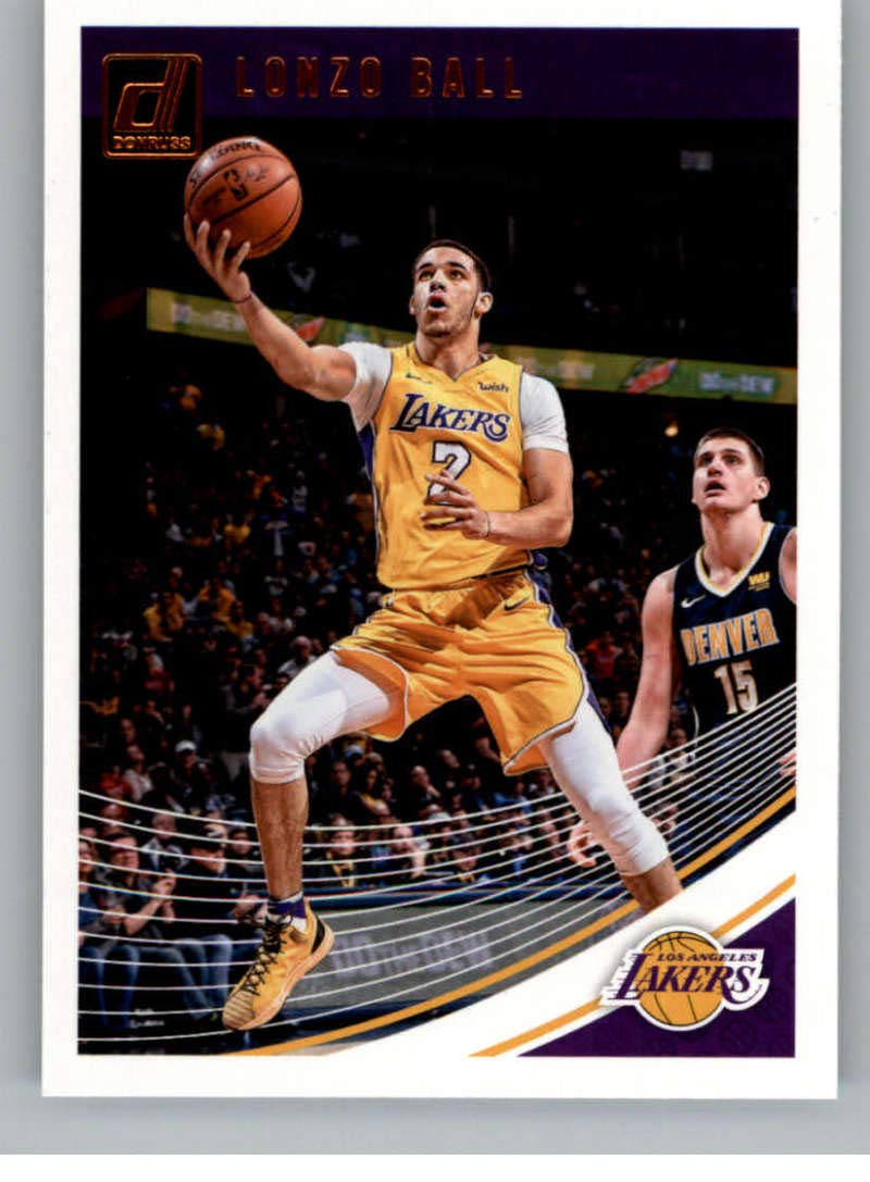 Amazon.com: 2018-19 Donruss #54 Lonzo Ball Los Angeles Lakers NBA